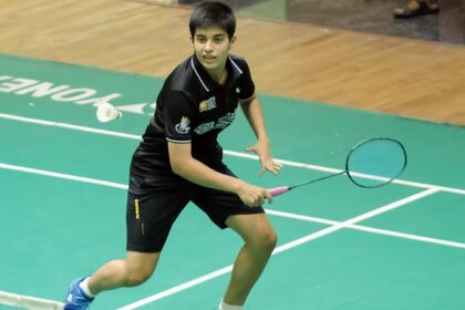 Anmol Kharb beat Wu Luo Yu to clinch the decider for India at Badminton Asia Team Championships. File special arrangement